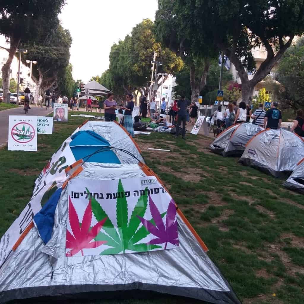 ממשיכים במחאה: מאהל נגד הרפורמה הוקם בלב ת"א